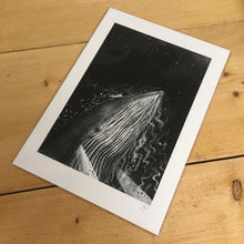 Load image into Gallery viewer, Midnight Skinny Dipper A4 Artwork by Jago Silver
